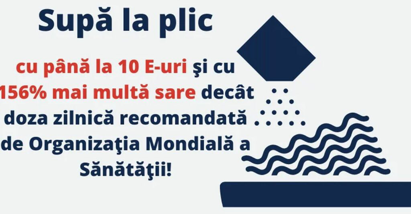 Supă la plic, produs plin de E-uri