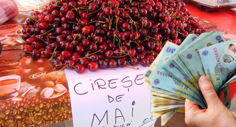Cireșele românești ies pe piață în luna mai