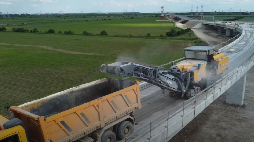 Lucrările de pe Autostrada București