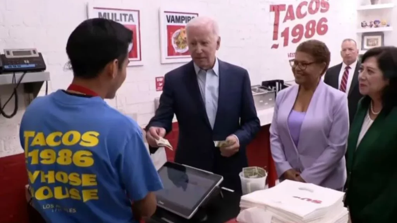 Joe Biden a plătit aproape patru ori preţul unei comenzi de mâncare mexicană