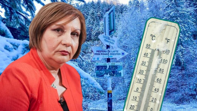 Elena Mateescu anunţă vânt puternic, temperaturi scăzute, ploi şi chiar ninsori