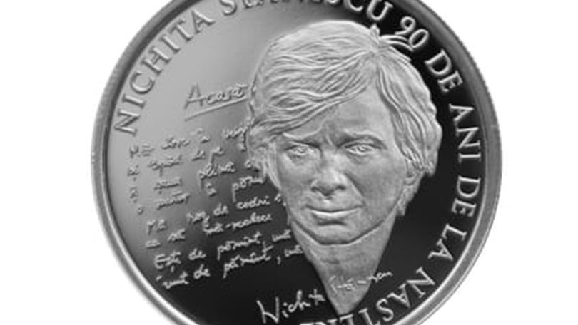 Monedă argint „Nichita Stănescu 90 ani de la naștere”