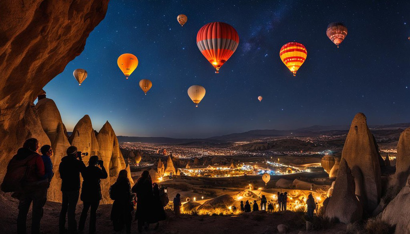 Ca turist, poți alege să participi la un tur de noapte!-Cappadocia