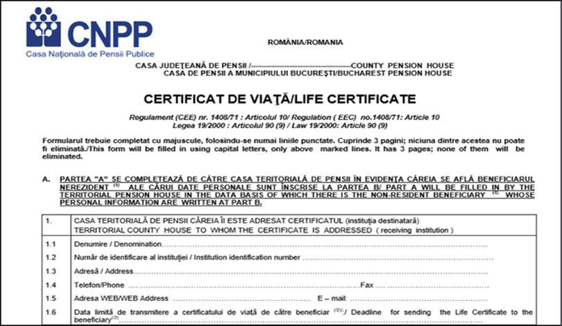 Certificat de viață 