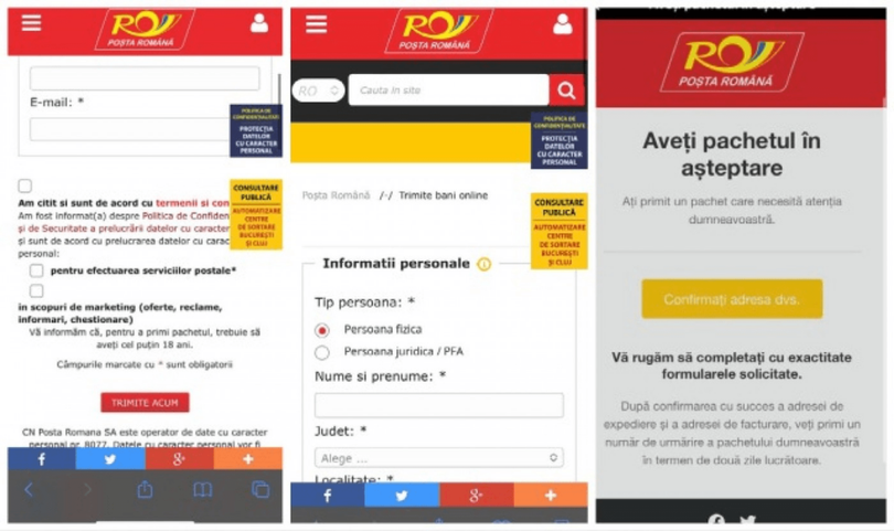 Poşta Română atrage atenţia asupra unei campanii de phishing 