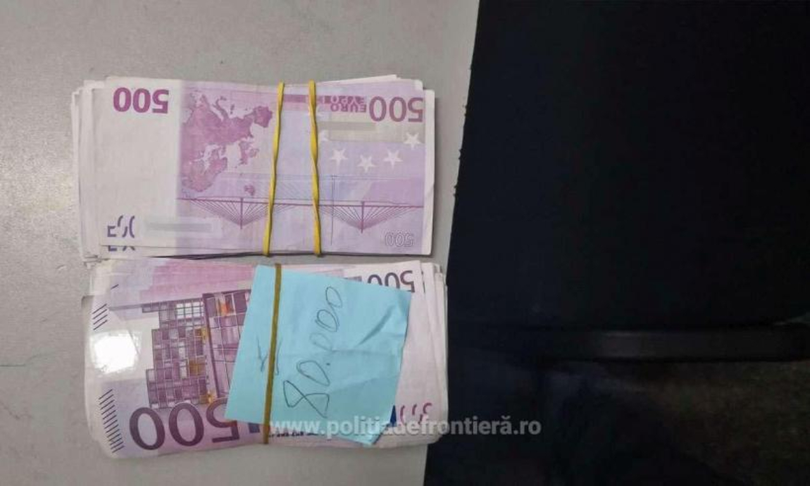 Cu banii la șosete! Un bărbat a încercat să intre în România cu 80.000 de euro ascunși în șosete