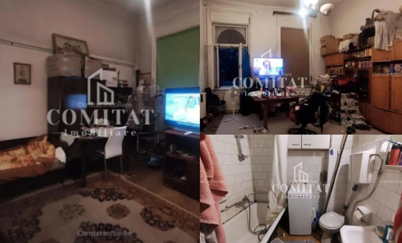 Apartamentul din Cluj este promovat pentru farmecul său retro și pentru localizarea sa centrală