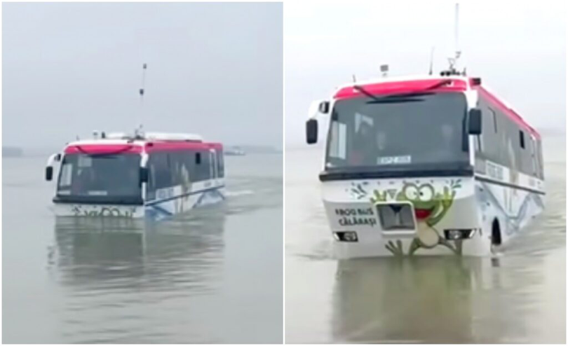autobuze amfibii pe Dunăre