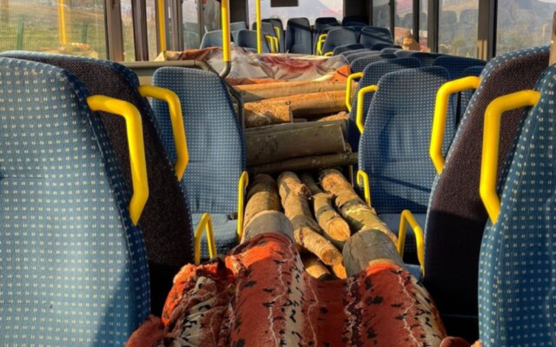 Lemne transportate ilegal în Maramureș! Un autobuz a fost oprit în Baia Mare
