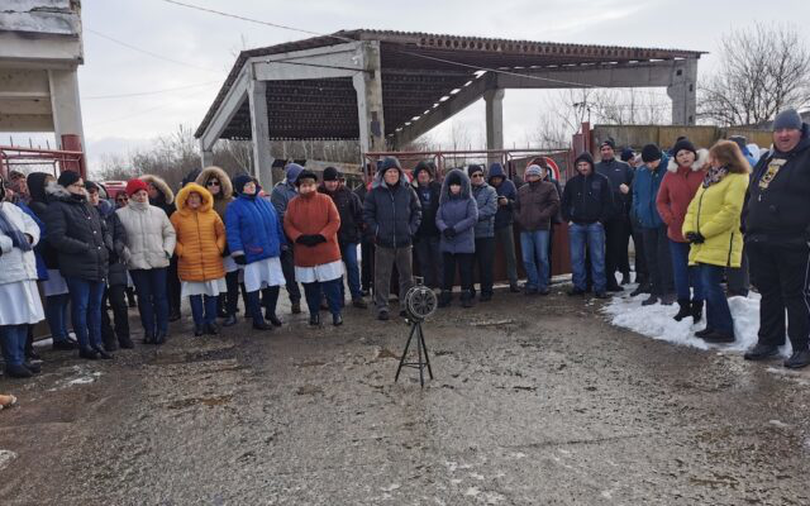 Protest fabrică Sursa foto: Monitorul de Făgăraș