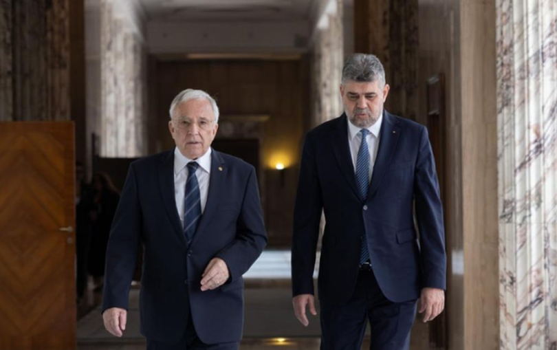 Mugur Isărescu și Marcel Ciolacu