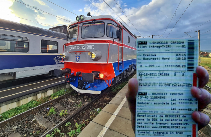 CFR Călători ar putea mări prețul biletelor de tren începând cu anul viitor