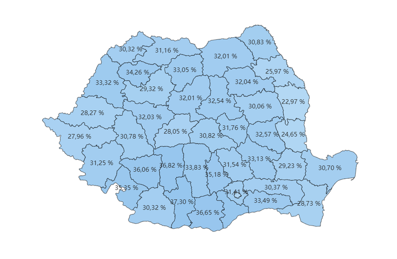 Prezența la vot, ora 15