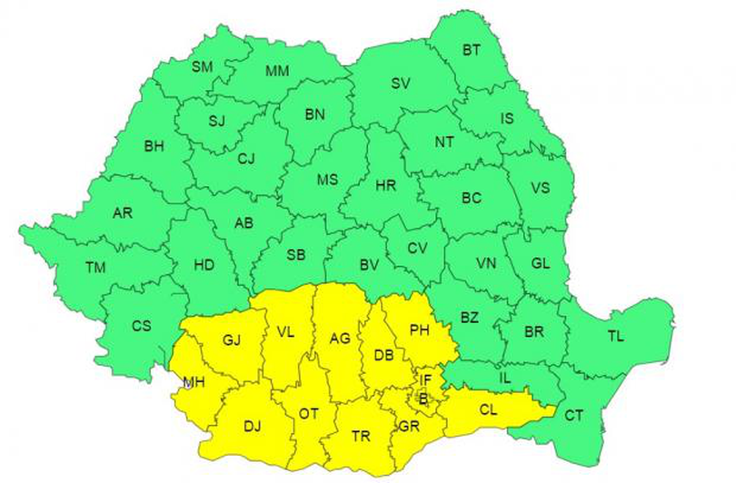 cod galben de canicula