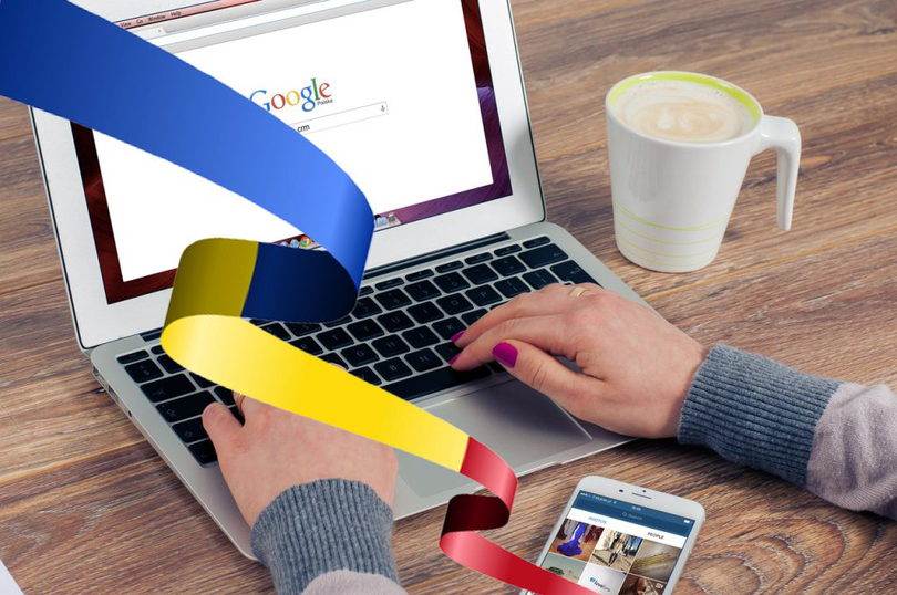 Căutările românilor pe internet, pe motorul de căutare Google, se desfășoară în special în limba română