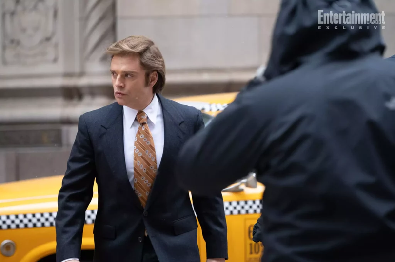 Sebastian Stan în rolul lui Donald Trump în „The Apprentice”. Credit photo Pief Weyman, prin amabilitatea Briarcliff Entertainment și Rich Spirit.