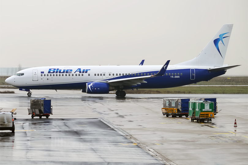 ANAF confirmă primul sechestru pe aeronavele Blue Air