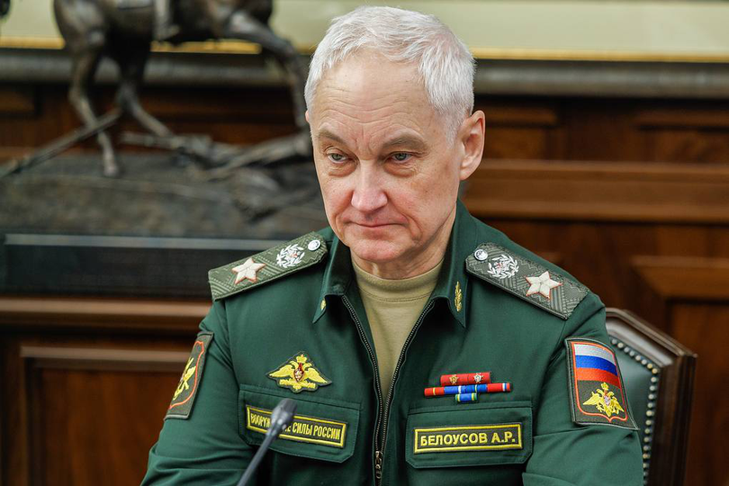 Ministrul rus al Apărării, Andrei Belousov. Foto: Vadim Savitski / Serviciul de presă al Ministerului rus al Apărării / TASS.