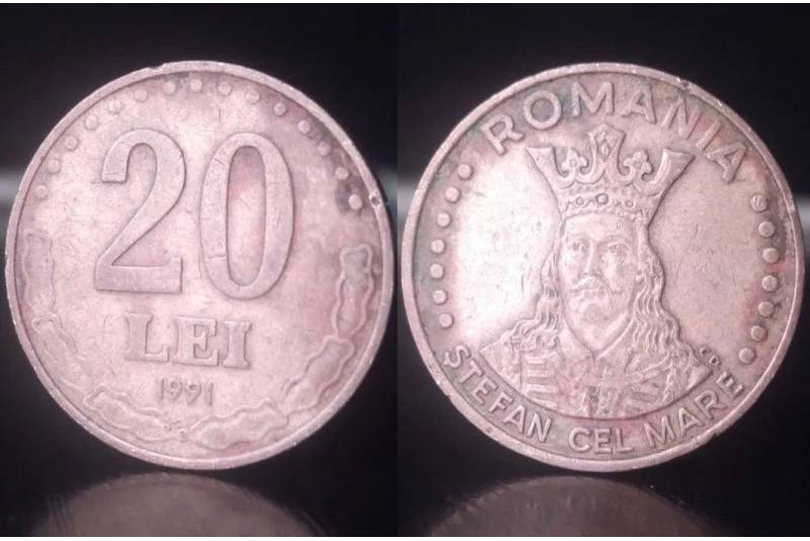 (Moneda Veche) 20 lei 1991 (Stefan cel Mare)