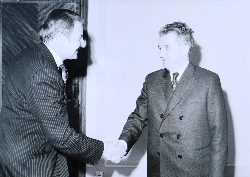 Întâlnirea dintre ceaușescu și David Rockefeller FOTO Arhivele Naționale Istorice Centrale