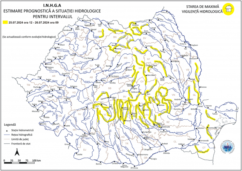 zonele vizate de inundații