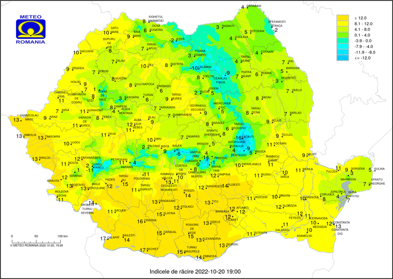 Indicele de răcire, prezentat în Guvernul României