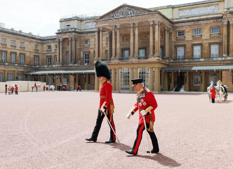 13 iunie 2026, Londra, Regatul Unit. Regele Charles al III-lea și regina Camilla, alături de alți membri ai Familiei Regale, participă la ceremonia Trooping the Colour, la Palatul Buckingham. Fotografie: Andrew Parsons / Palatul Buckingham.