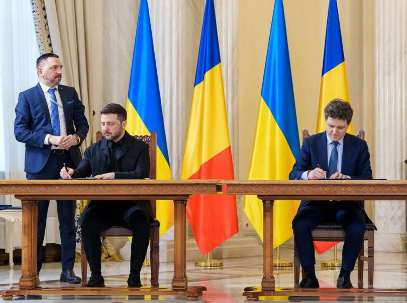 „Am vorbit despre colaborarea noastră militară, iar unul dintre documentele semnate vorbește despre producția comună de drone în România” - președintele Nicușor Dan.