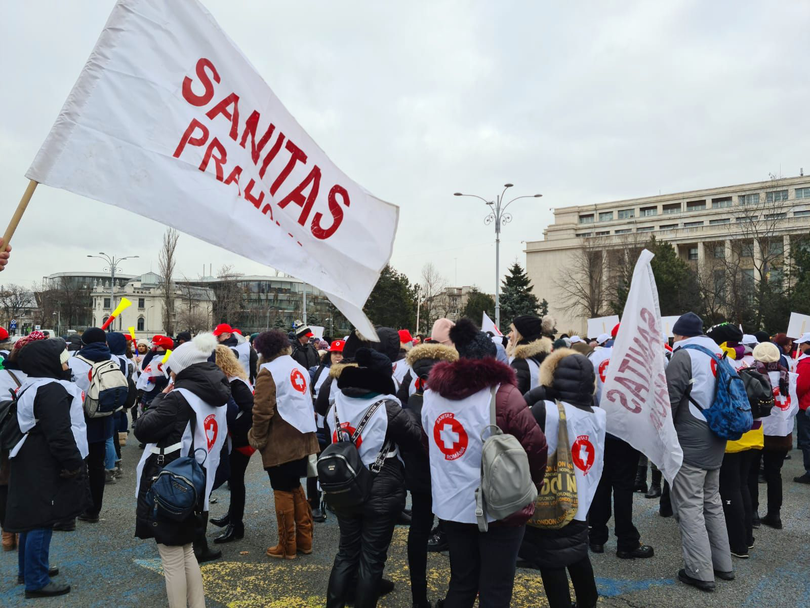 Protest în sistemul de Sănătate/ sursa foto: puterea.ro