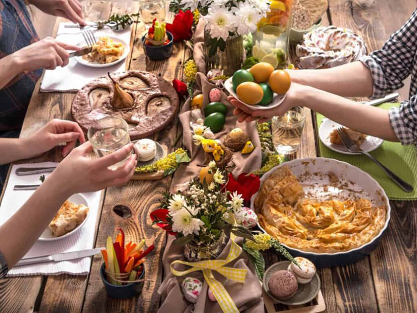 masă tradițională de Paște