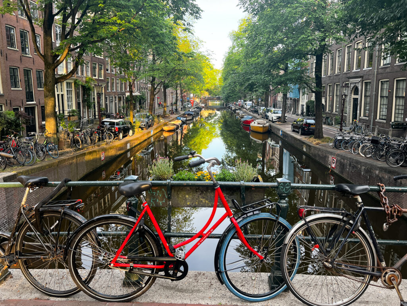 Vedere de stradă din Amsterdam, Olanda.