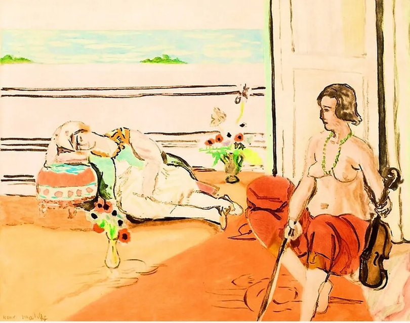 Lumina intensă, mediteraneană, pătrunde în scenă, reflectând nostalgia lui Matisse pentru călătoriile sale în Maroc și dorința sa de a crea un „vis frumos și viu”.