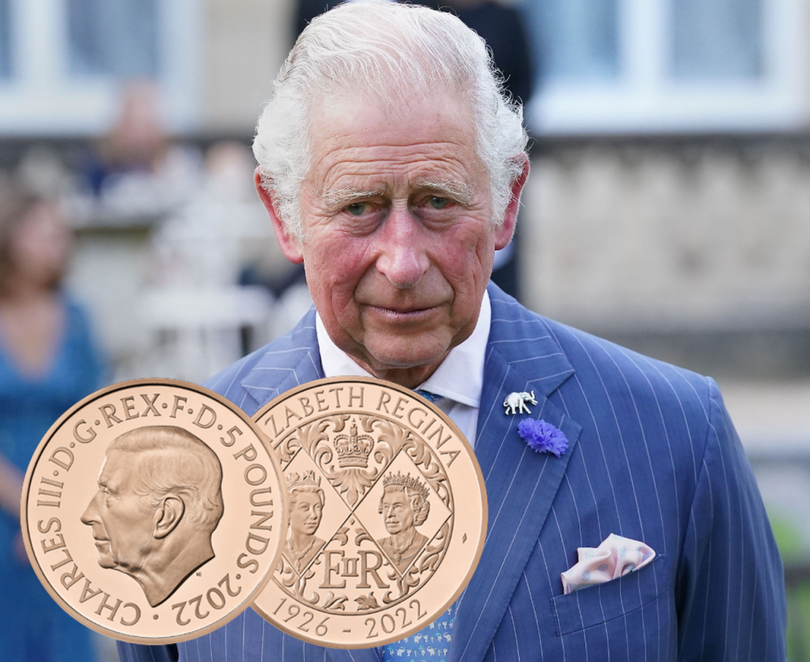 Portretul regelui Charles al III-lea va apărea pe două monede dintr-o serie specială care marchează viaţa Reginei Elisabeta a II-a