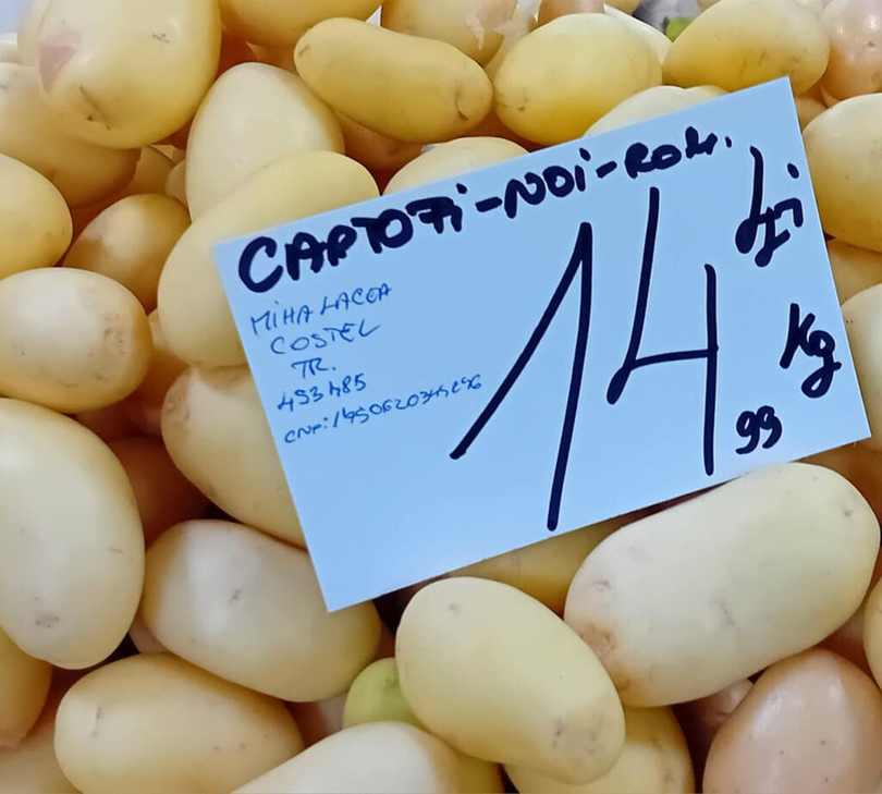 Au apărut primii cartofi noi românești. Cu ce preț se vinde un kilogram