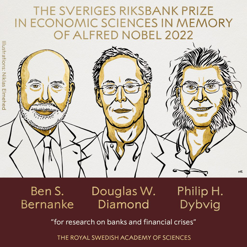 Cei trei laureați ai premiului Nobel pentru economie din 2022