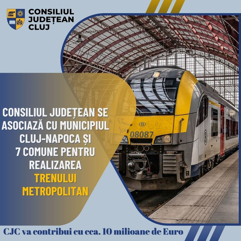 Tren metropolitan la Cluj