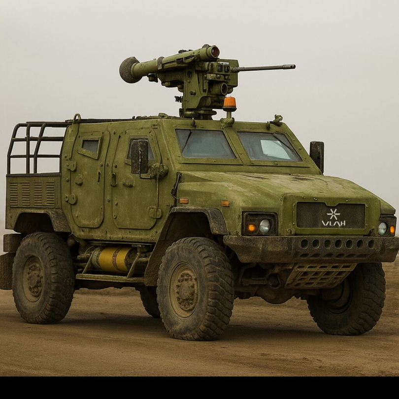 VLAH – Vehicul de Luptă Autonom Hidramat – este o platformă modulară, cu o greutate totală de 10 tone, autonomie de până la 600 de kilometri și o viteză maximă de 110 km/h.