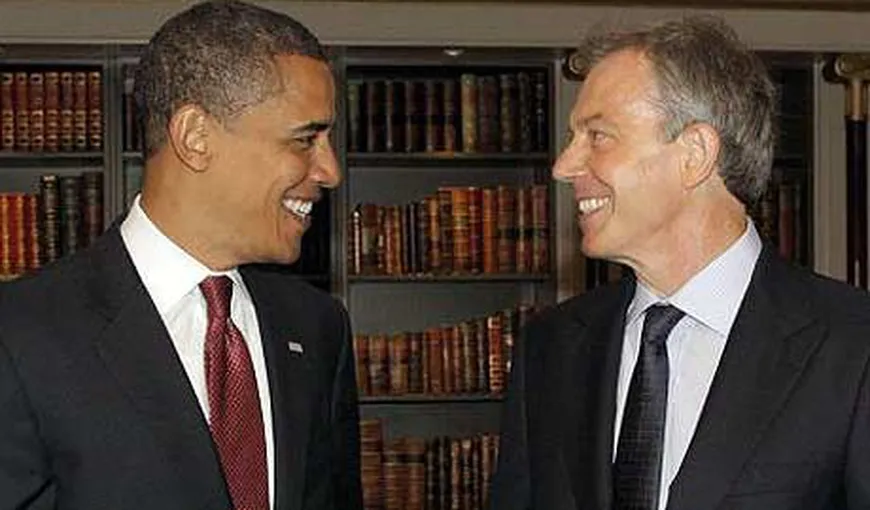 Barack Obama s-a întâlnit cu Tony Blair la Casa Albă