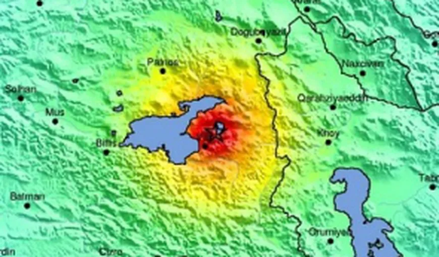Cutremur puternic în estul Turciei. Mai multe clădiri s-au prăbuşit, sute de morţi