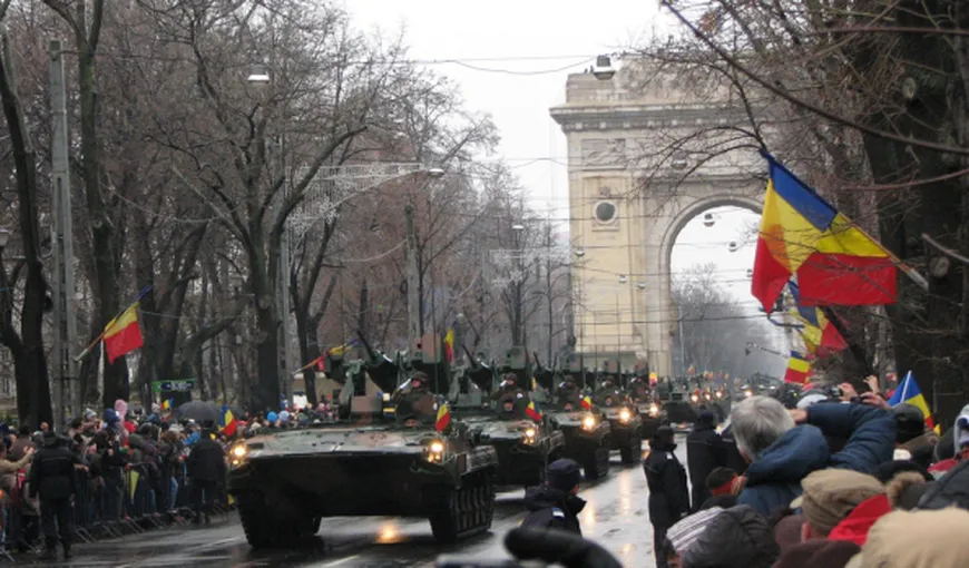 Peste 1.500 de militari şi tehnică MApN, MAI, SRI şi SPP vor defila de 1 Decembrie în Bucureşti