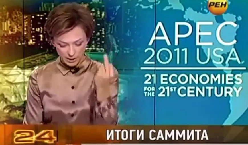 Prezentatoarea din Rusia care i-a arătat degetul lui Obama a fost concediată