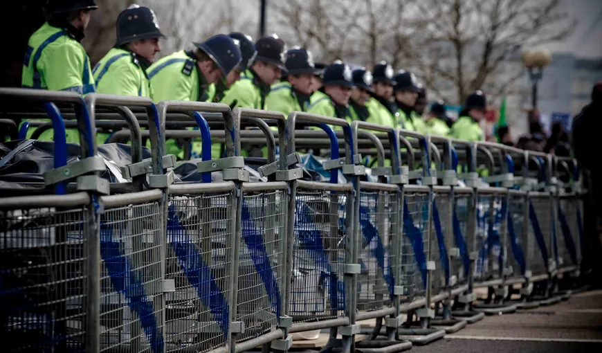 Mii de agenţi de poliţie mobilizaţi la Londra înaintea manifestaţiilor de miercuri