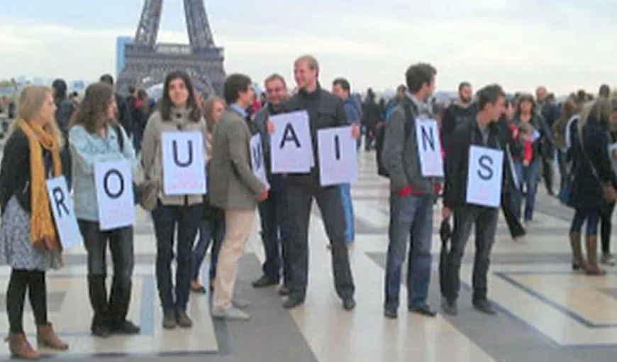Protest în Paris: „Românii sunt ca voi”