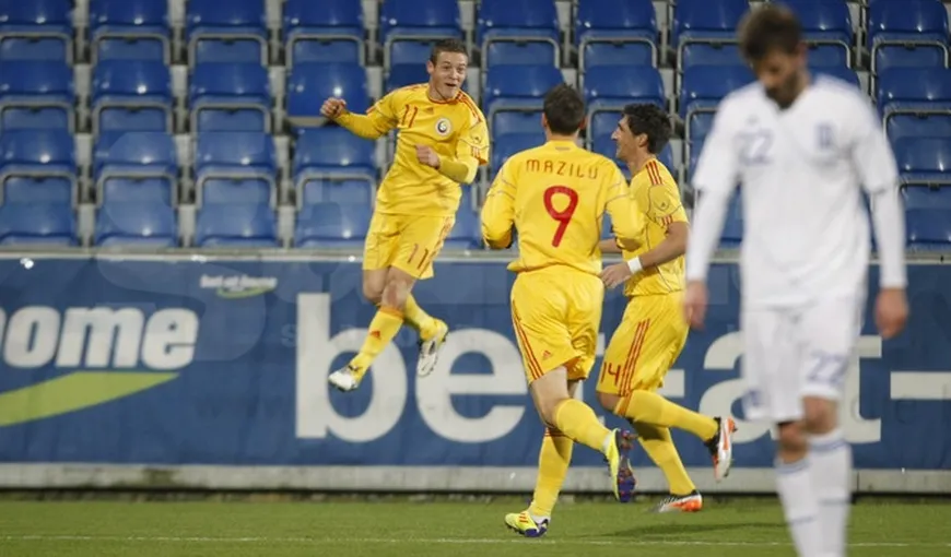 Victorie pentru „tricolori” în ultimul meci din 2011. România – Grecia 3-1