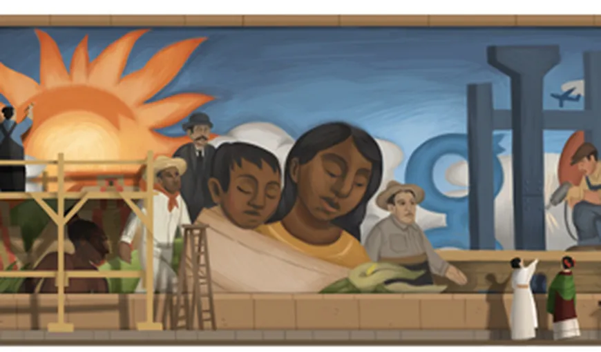 Diego Rivera, pictorul aniversat de Google la 125 de ani de la naştere