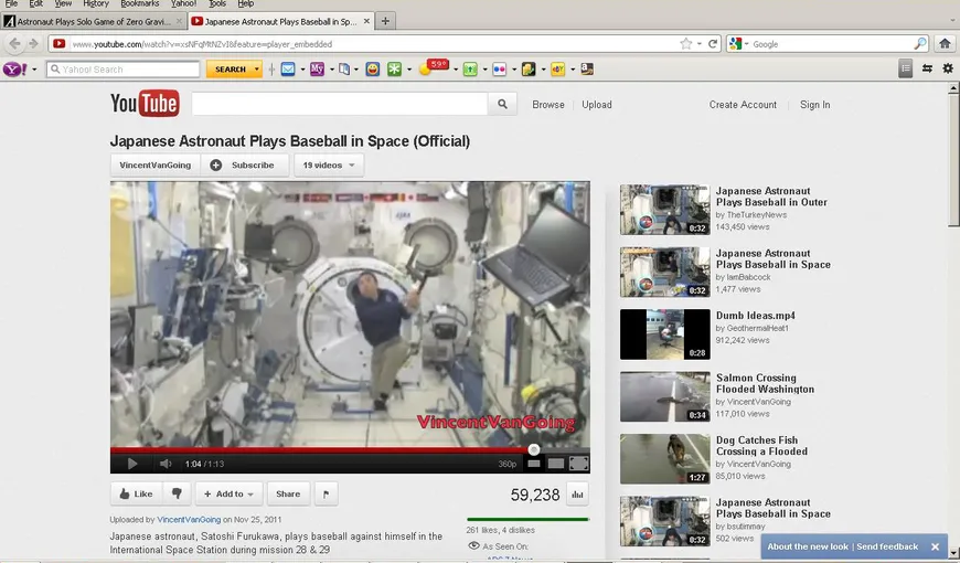 Incredibil. Un astronaut joacă baseball cu sine însuşi VIDEO