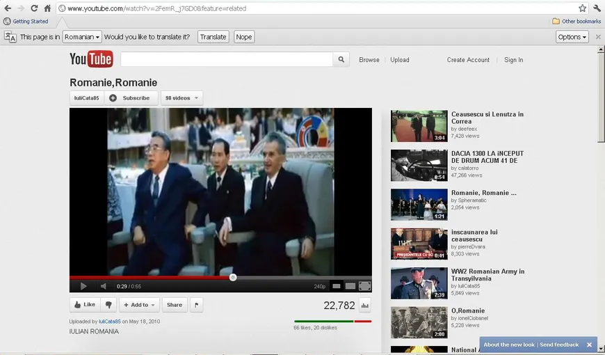 Ceauşescu-Kim Ir Sen. Imagini de la intâlnirea care a născut Casa Poporului VIDEO