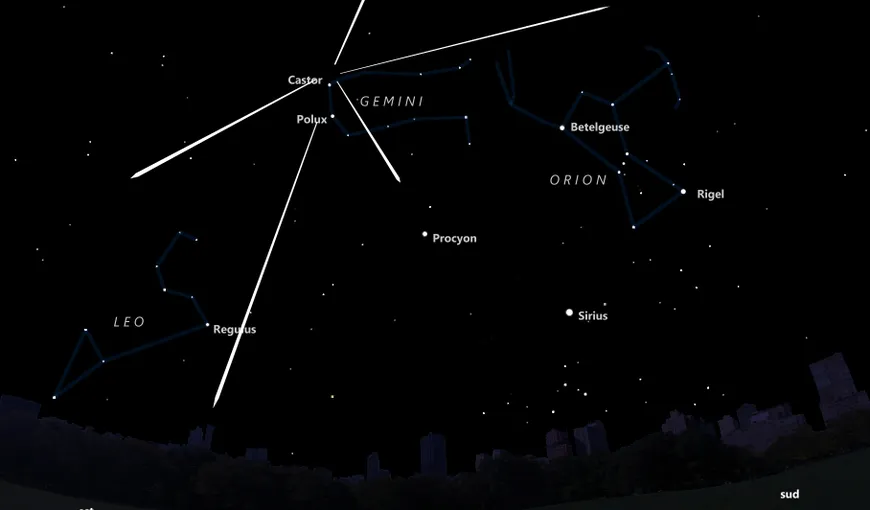 Spectacol de stele căzătoare: Marţi noapte, curentul de meteori Geminide ajunge la maxim