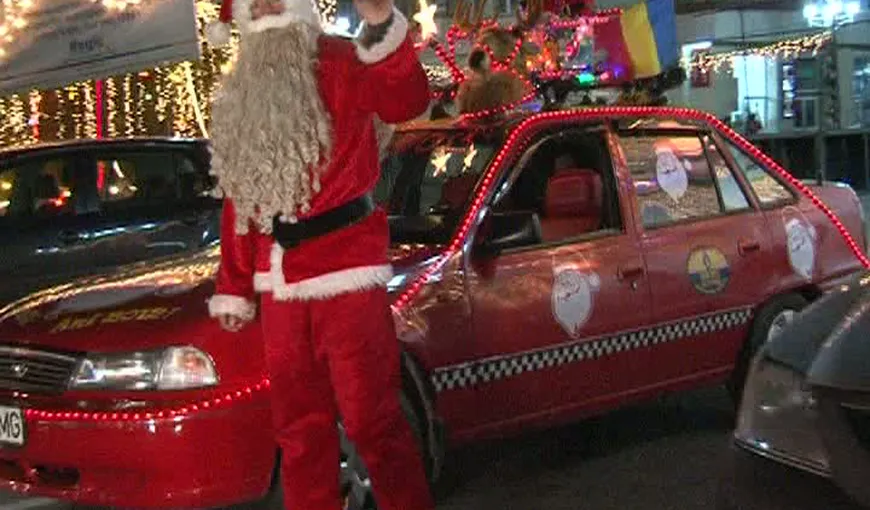 În Argeş, Moş Crăciun vine cu taxiul