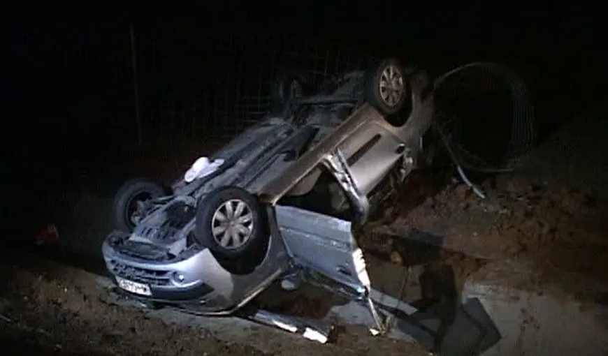 Tânăr în stare gravă în urma unui accident pe autostrada Arad-Timişoara VIDEO